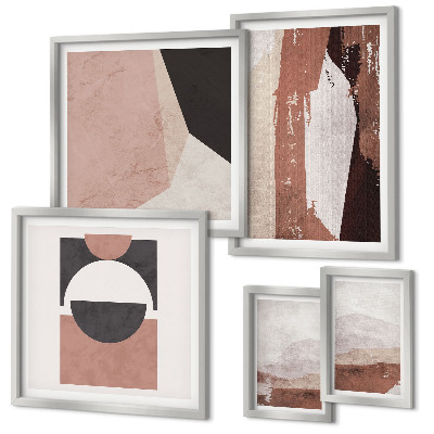 Wanddecoratie compositie Abstracte aardcomposities
