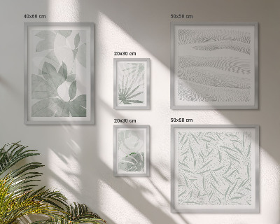 Gallery wall Plantaardige groene motieven