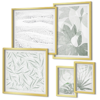 Gallery wall Plantaardige groene motieven