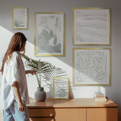 Gallery wall Plantaardige groene motieven