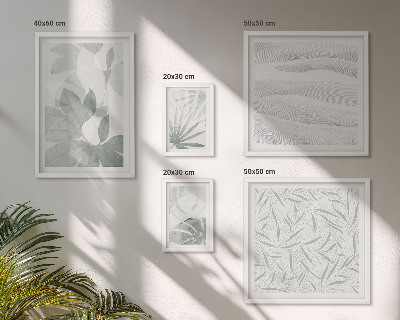 Gallery wall Plantaardige groene motieven