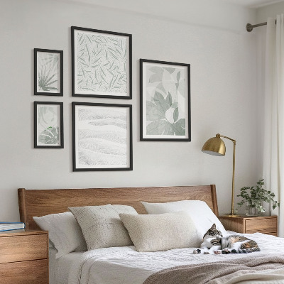 Gallery wall Plantaardige groene motieven