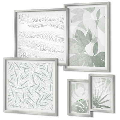 Gallery wall Plantaardige groene motieven
