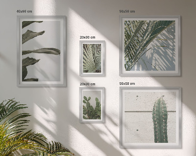 Wanddecoratie compositie Moderne plantenaccenten
