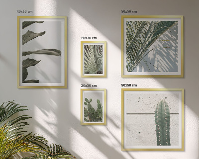 Wanddecoratie compositie Moderne plantenaccenten