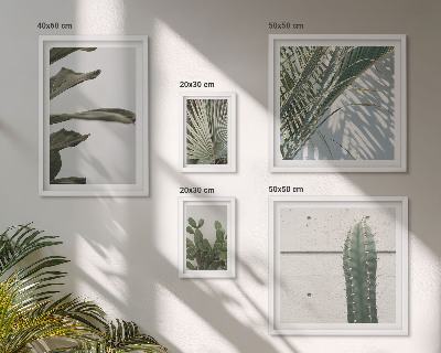 Wanddecoratie compositie Moderne plantenaccenten