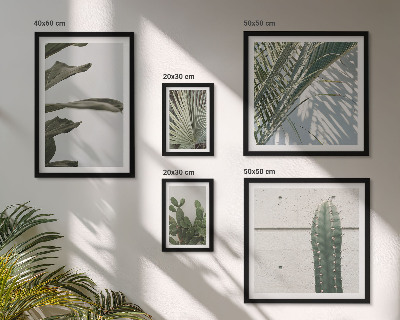 Wanddecoratie compositie Moderne plantenaccenten