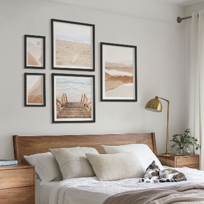 Gallery wall Minimalistische stranden en bergen