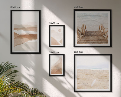 Gallery wall Minimalistische stranden en bergen