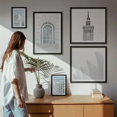 Gallery wall moderne architectuur minimalisme