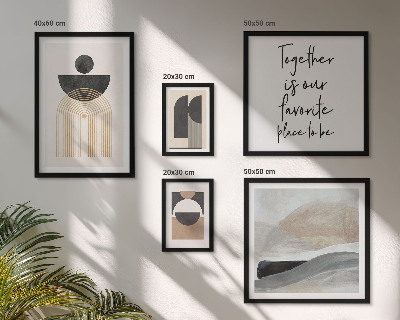 Gallery wall Abstracte vormen van de natuur