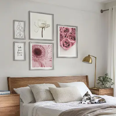 Wanddecoratie compositie Bloemen in boho-stijl