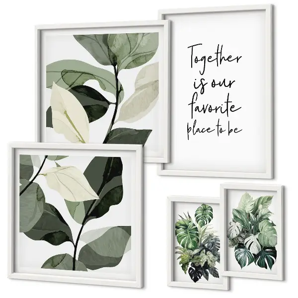 Gallery wall Moderne plantinspiraties