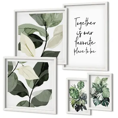 Gallery wall Moderne plantinspiraties