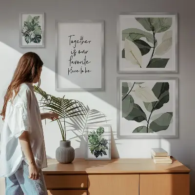 Gallery wall Moderne plantinspiraties