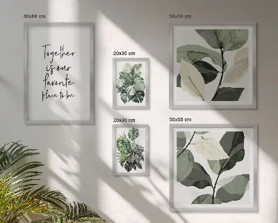 Gallery wall Moderne plantinspiraties