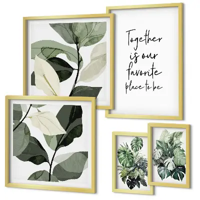Gallery wall Moderne plantinspiraties