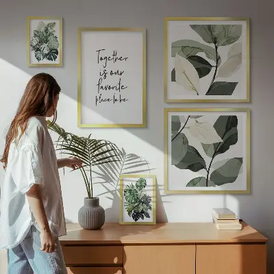 Gallery wall Moderne plantinspiraties