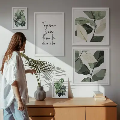 Gallery wall Moderne plantinspiraties