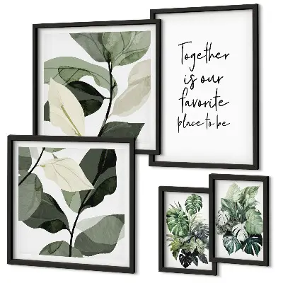 Gallery wall Moderne plantinspiraties