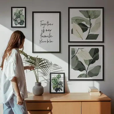 Gallery wall Moderne plantinspiraties
