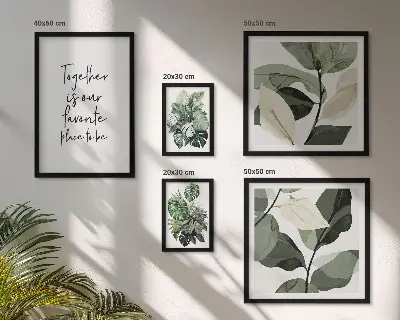 Gallery wall Moderne plantinspiraties