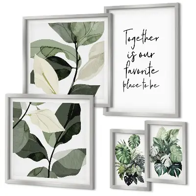 Gallery wall Moderne plantinspiraties