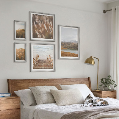 Wanddecoratie compositie Natuurlijke landschappen van het merengebied
