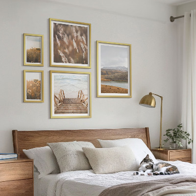 Wanddecoratie compositie Natuurlijke landschappen van het merengebied