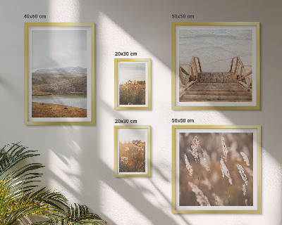 Wanddecoratie compositie Natuurlijke landschappen van het merengebied