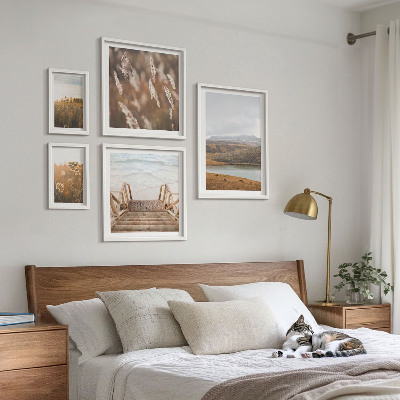 Wanddecoratie compositie Natuurlijke landschappen van het merengebied