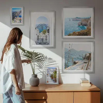 Galerijwand landschappen en zeearchitectuur van Griekenland