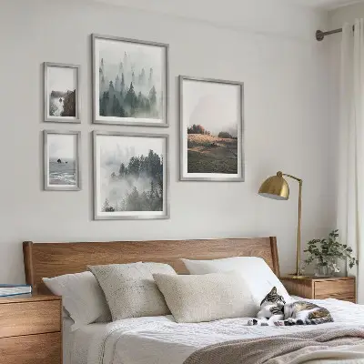 Gallery wall Uitzicht op de natuurlijke bergen en de zee