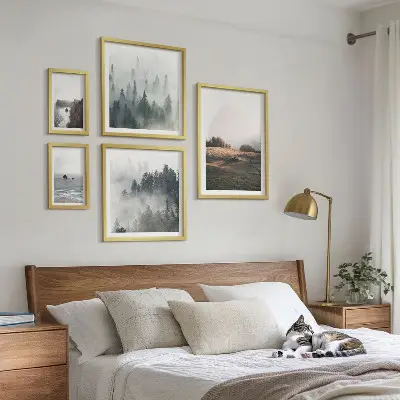 Gallery wall Uitzicht op de natuurlijke bergen en de zee