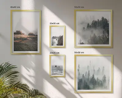 Gallery wall Uitzicht op de natuurlijke bergen en de zee