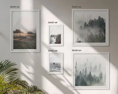 Gallery wall Uitzicht op de natuurlijke bergen en de zee