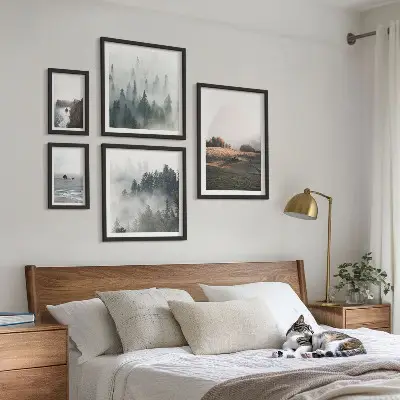Gallery wall Uitzicht op de natuurlijke bergen en de zee