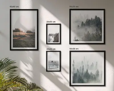 Gallery wall Uitzicht op de natuurlijke bergen en de zee