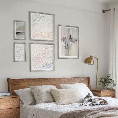 Wanddecoratie compositie Abstracte composities en tinten