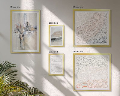 Wanddecoratie compositie Abstracte composities en tinten
