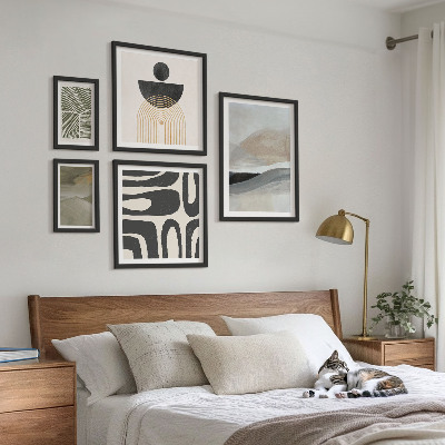 Gallery wall Abstracte patronen in kleur