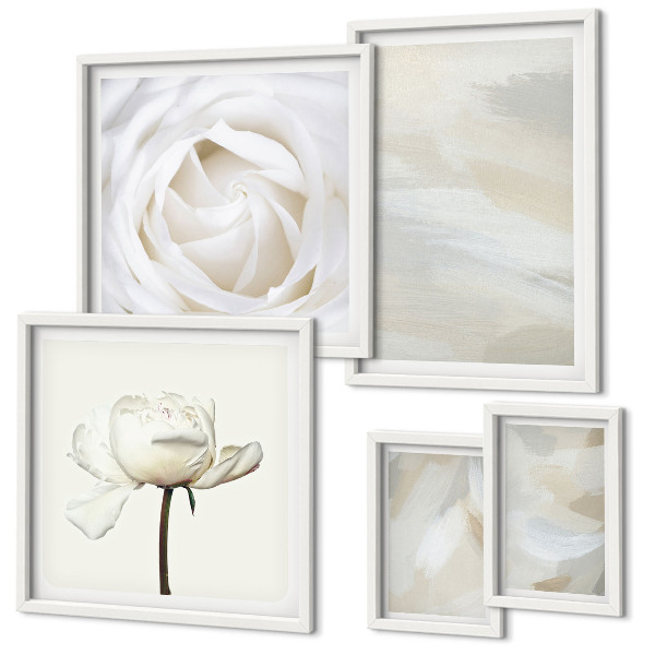 Gallery wall Bloeminspiraties wit