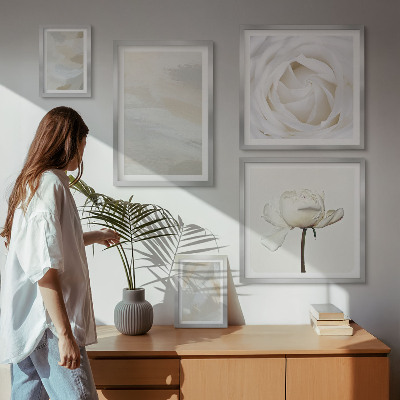 Gallery wall Bloeminspiraties wit