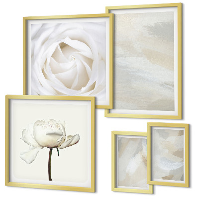 Gallery wall Bloeminspiraties wit