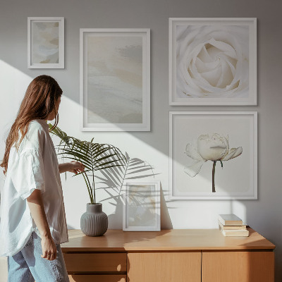 Gallery wall Bloeminspiraties wit