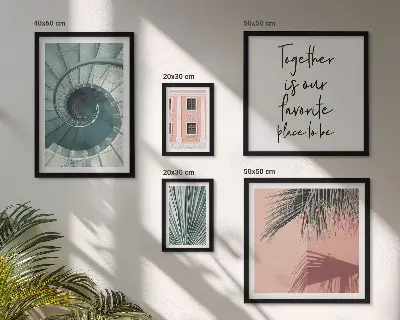 Set van moderne schilderijen met een stijlvol geometrisch ontwerp