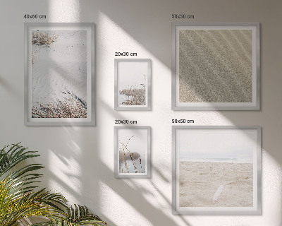 Moderne schilderijen set Minimalistische strandmotieven