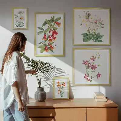 Gallerijmuur bloemmotieven set met bloemenprints