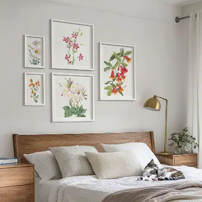 Gallerijmuur bloemmotieven set met bloemenprints