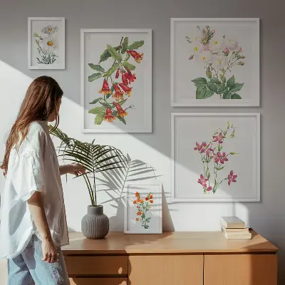 Gallerijmuur bloemmotieven set met bloemenprints